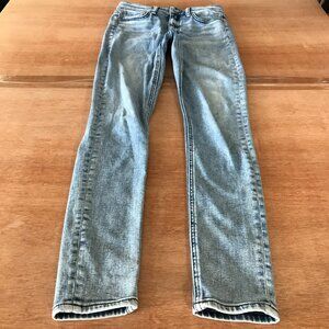 Rag & Bone Nina Skinny Jeans Women 26 Blue Mid Rise Medium Wash Stretch 18194